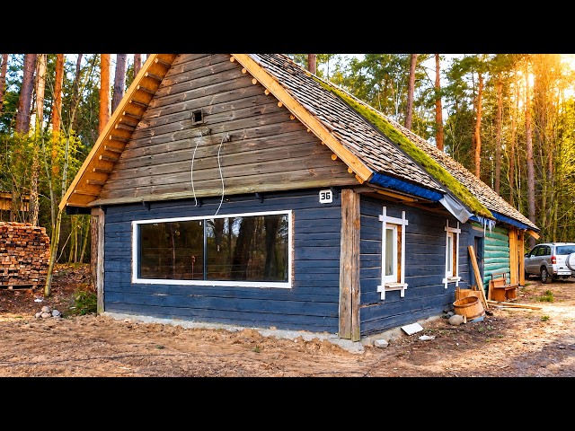 We Cut a GIANT Panoramic Window Into an Old Wooden House!