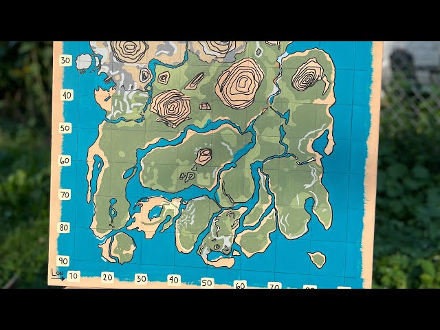 FULL VIDEO ‼️ (10 mins) “The Island” map painting #arksurvivalevolved #theisland #ark #acrylicpaint 