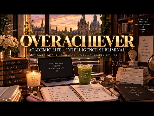 OVERACHIEVER ✏️ Academic Life + Intelligence Subliminal 📚