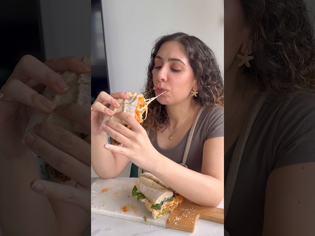 Today’s pregnancy craving: chicken parm with extra cheese. 🧀🥪👀