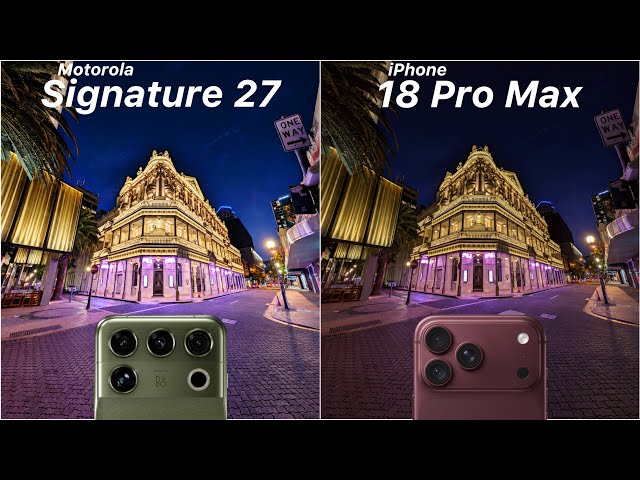 Motorola Signature 27 vs iPhone 18 Pro Max Camera Test Comparison