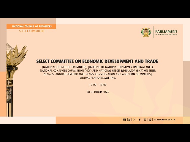 Select Committee on Economic Development and Trade, 28 October 2026