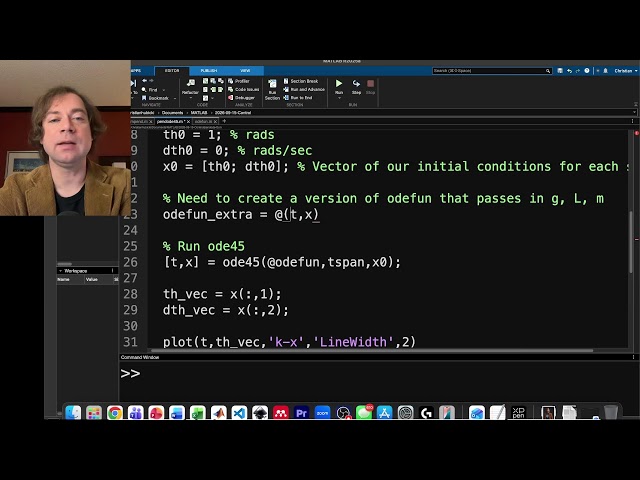Control Systems -- Lecture 05: Coding Simulations and Linearization