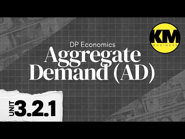 IB Economics Unit 3.2.1: Aggregate Demand (AD) Macroeconomics