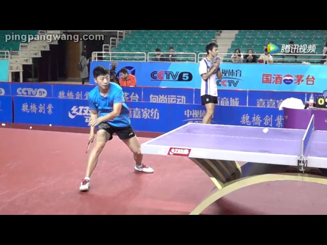 Forehand and backhand technique table tennis Ma Long