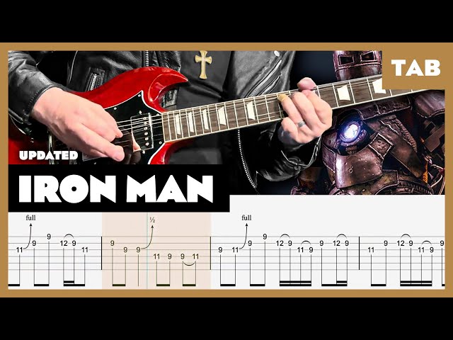Black Sabbath - Iron Man - Guitar Tab | Lesson | Cover | Tutorial | Remake