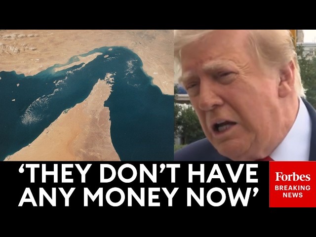 'It's A Wall Of Steel': Trump Says Iran Is 'Dying' Amid Strait Of Hormuz Blockade