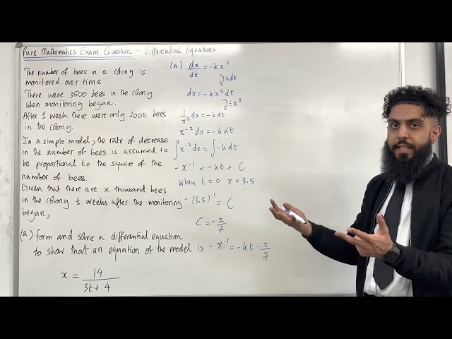 Pure Maths EQ - Setting up and Solving Differential Equations - Modelling