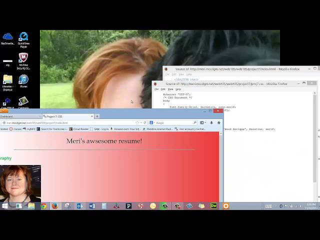 Web Fundamentals: HTML project 7 - css