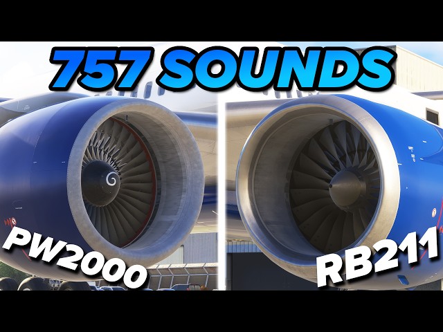 BlueBird 757-200 INCREDIBLE Sounds | RB211 & PW2000 | Microsoft Flight Simulator 2024
