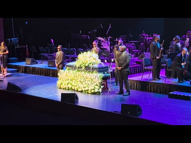 Mighty Sparrow’s Daughter Karen Sang Hard For Her Dad  at his Funeral at NAPA in Trinidad 