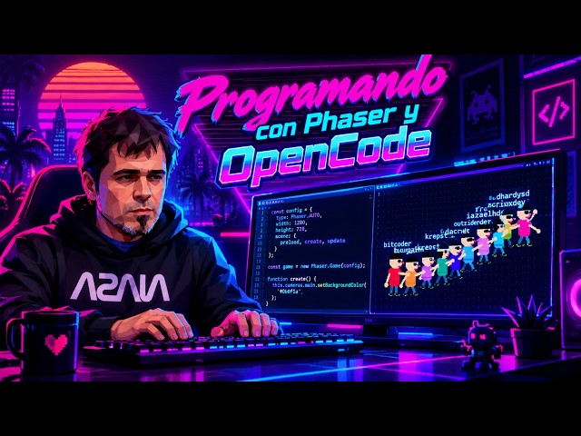 Programando con Phaser y OpenCode