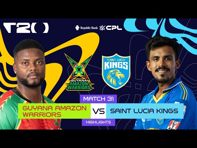 Highlights | Guyana Amazon Warriors vs Saint Lucia Kings | CPL 2026