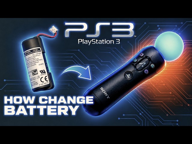 Sony Playstation 3 | Move Motion Controller (CECH-ZCM1E) How to Change the Battery - Easy Guide