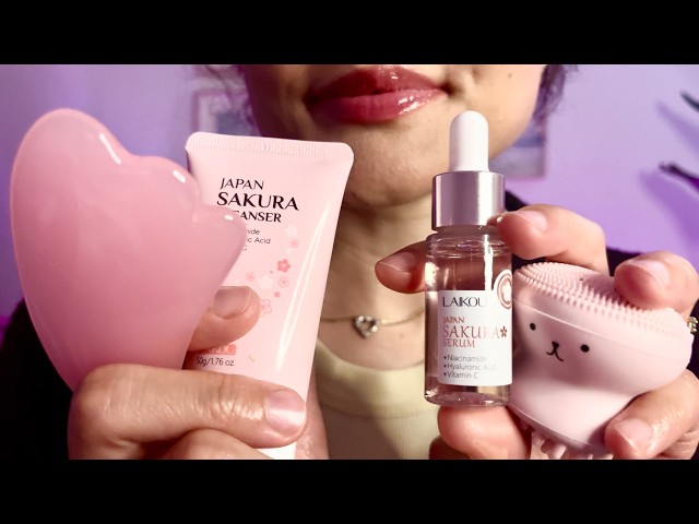 ASMR Tingly Skincare for Deep Relaxation 🎀💖 | Face Massage, No Talking, Layered Sounds