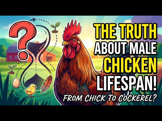 What is the average lifespan of a male chicken