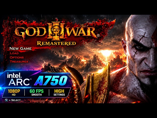 God of War Remastered on Intel Arc A750 | 1080p 60FPS Gameplay 🔥