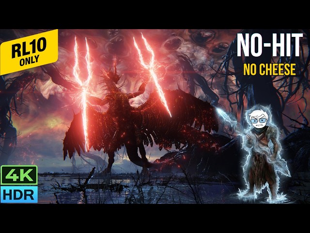 LichDragon Fortissax No Hit | Clayman's Cold Harpoon | Elden Ring Level 10 Run | [4K HDR]