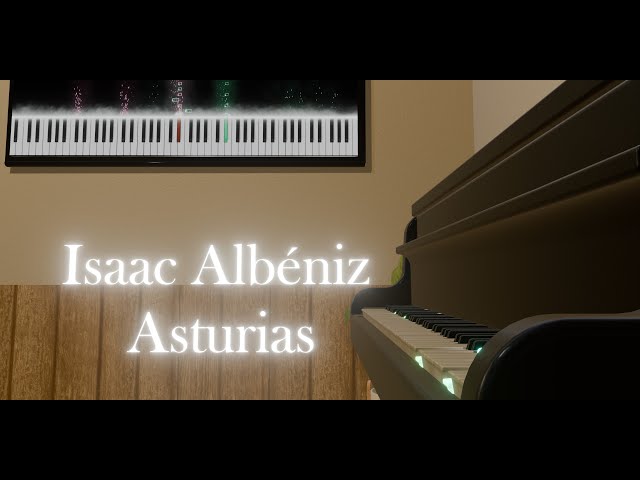 Isaac Albéniz – Asturias | VR 360 Piano Cover, Sheet Music & VFX