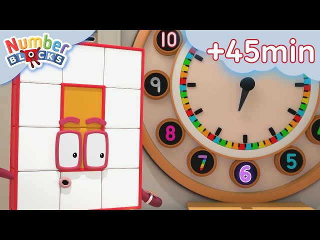 Learn How to Tell the Time! | Learn to Count for Kids Compilation | Number Cartoon | Numberblocks