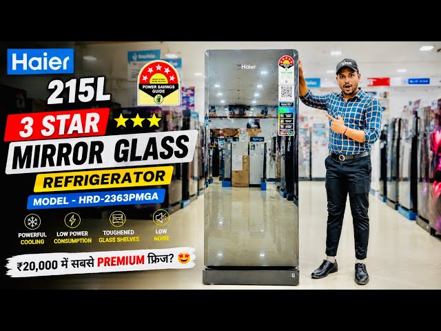 Haier 215L Mirror Glass Fridge 🤯 – Should You Buy It? Full Review