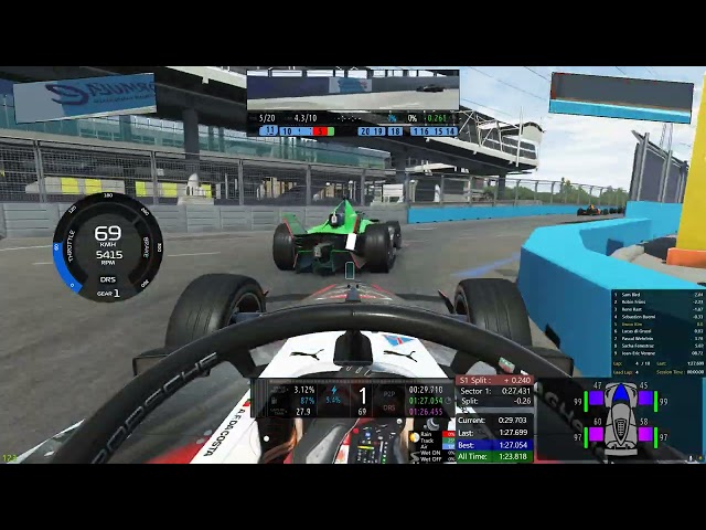 rFactor 2 : Formula E Gen3 . London E-Prix . Felix Da Costa . Porsche