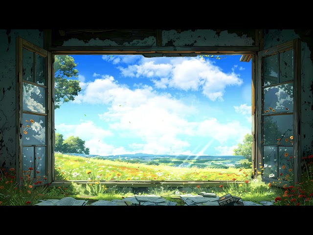 wallpaper engine Spring Garden outside the window - Caty BlackRose