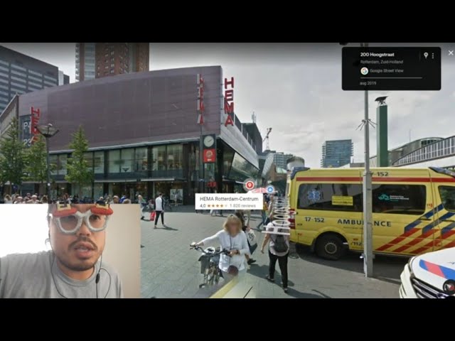 ASMR Eating Dried Mango & Google Maps: Blaak Rotterdam, The Netherlands 🇳🇱
