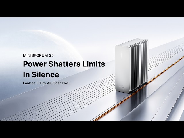 MINISFORUM S5 Fanless All-Flash NAS | 40TB Storage, 10GbE & Intel Core 3 304
