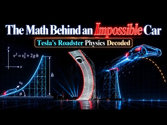 The Math Behind Tesla's Impossible Roadster Stunt | Explained Visually
