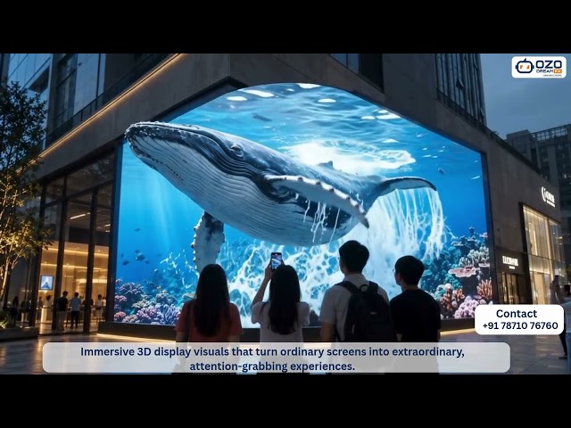 Anamorphic 3D Whale Animation | Immersive LED Display Experience 🐋