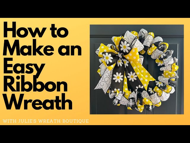 How to Make a Ribbon Wreath |  | How to Make a Summer Wreath | Easy DIY Ribbon Wreath | Crafting