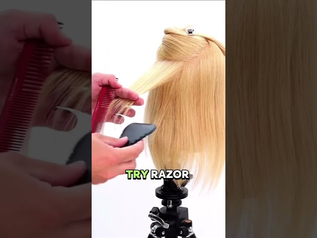 How to Cut Thick Hair | Remove Bulk, Keep Shape  #hairstyle  #haircuttutorial  #hair