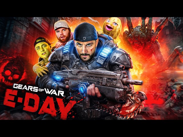 🔴 LIVE - BEATING GEARS OF WAR: E-DAY ON INSANE... IN ONE SITTING 🔥