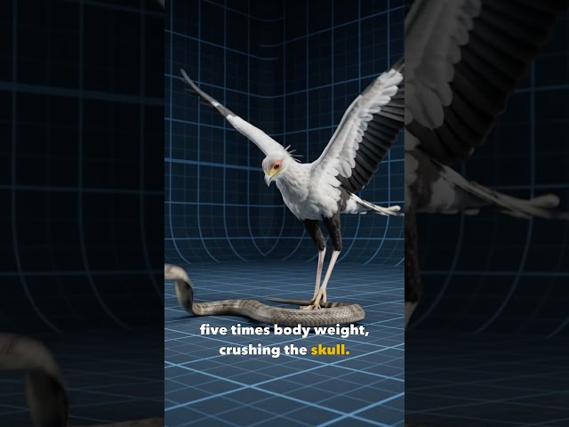 The Bird That Kills Cobras With 400-Pound Kicks 🐍🦅