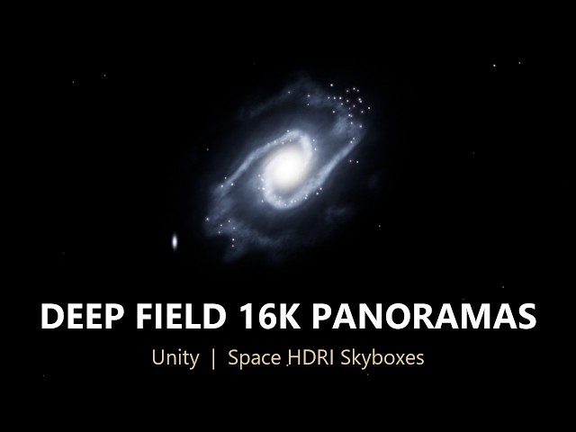 16K Deep Field Space Skyboxes for Unity - 5 Seamless Galaxy HDRI Panoramas