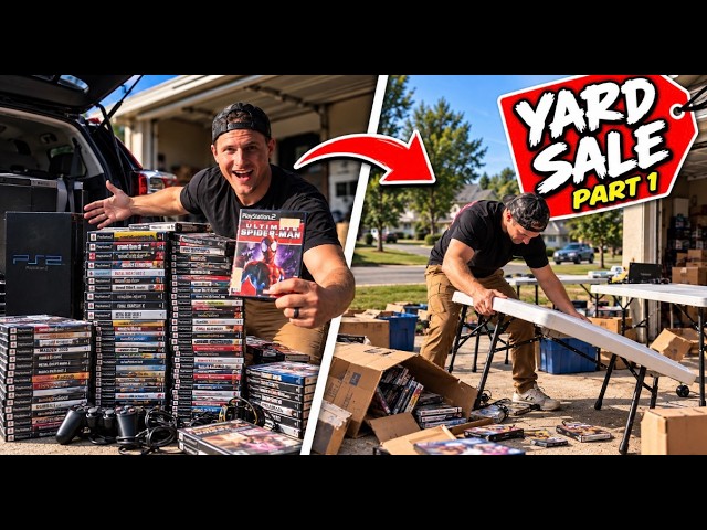 I Bought a MASSIVE PS2 Collection... Then Set Up a Yard Sale! (Part 1)