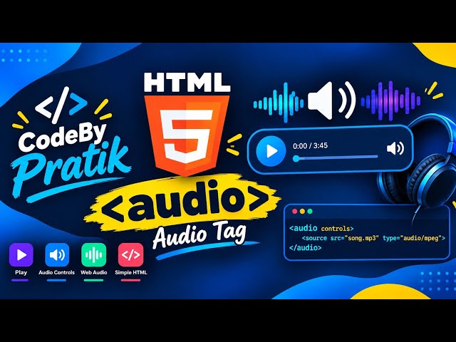 How to Add Audio in HTML Website | HTML Audio Tag Tutorial for Beginners🚀