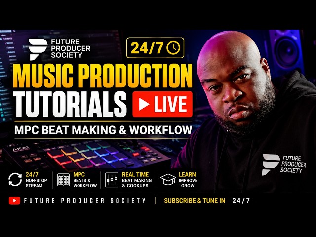 24/7 Music Production Tutorials Live | MPC Beat Making & Workflow