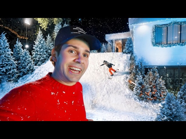 SLEDDING FROM MY ROOFTOP !!
