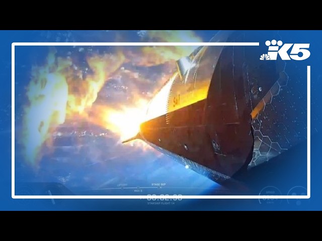 SpaceX's Starship flight ends in fiery splashdown