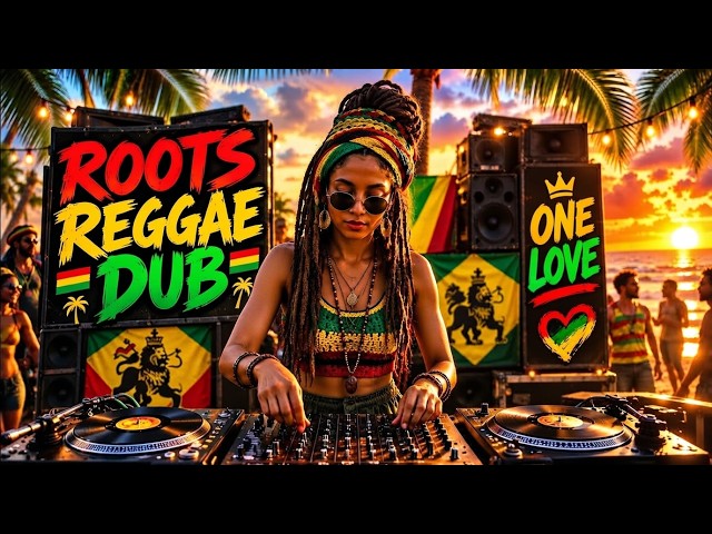 Golden Island 🌅 Roots Reggae & Deep Dub Mix | Relaxing Vibes