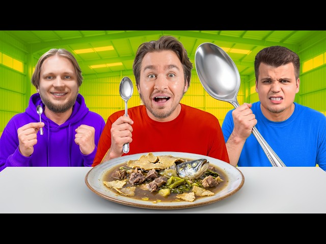 SMALL vs MEDIUM vs LARGE SPOON CHALLENGE