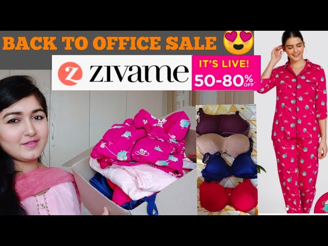 Huge Zivame Sale Haul, New Night Suits, Active wear, All in One Bra, Shapewear,zivame Back to Office