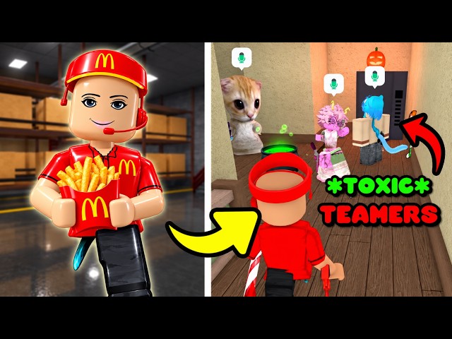 McDonald's Worker DESTROYS TOXIC TEAMERS in MM2.. (Keyboard ASMR)