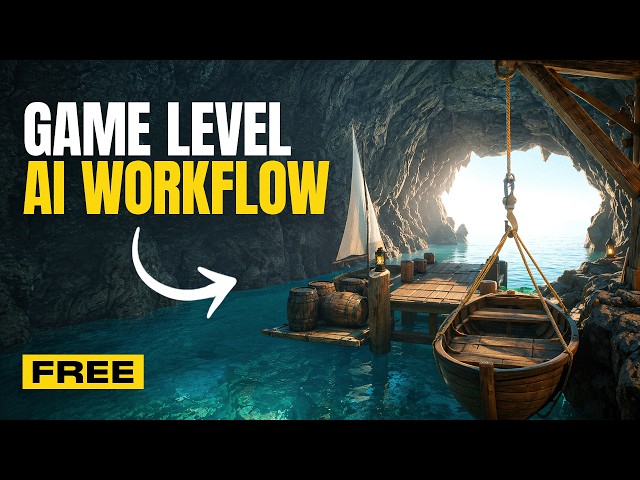 I Built a Whole Game Level Using Only FREE AI - My Full Workflow