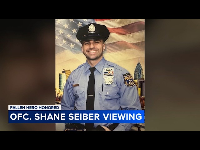Family, fellow officers pay respects to fallen Philadelphia Police Officer Shane Seiber