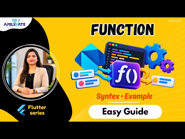 21. Functions in Dart | Function Syntax, Return Type & Examples | Flutter Course