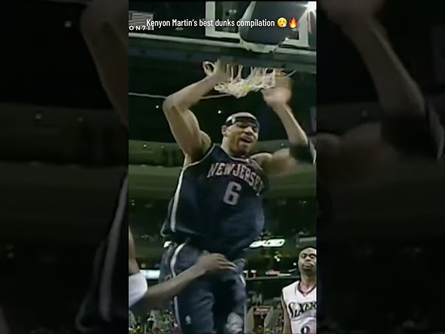 THE NEW JERSERY NETS KENYON MARTIN ERA WAS FULL OF EXCITING DUNK HIGHLIGHTS. #shorts #NBA