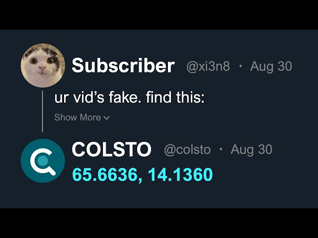 I geolocated a fan's video using background thunder sounds